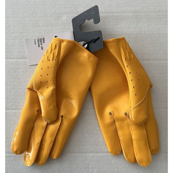 NIKE Vapor Jet Football Gloves Size 3XL Yellow Receiver DX4504-702 NWT - Picture 3 of 6
